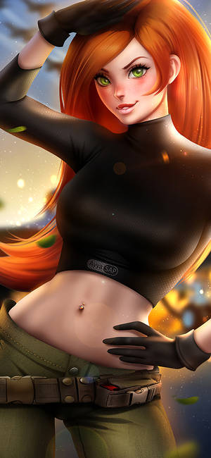 Kim Possible Art Iphone X Cartoon Wallpaper