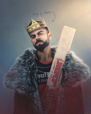 King Virat Kohli Hd Art Wallpaper