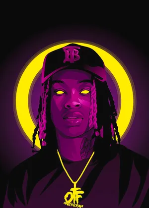 King Von Pink Art Wallpaper