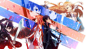 Kirito And Asuna Are Ready To Take On The Next Adventure Wallpaper