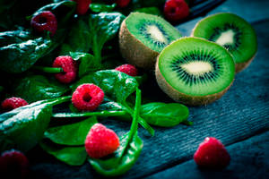 Kiwi Raspberry Display Wallpaper