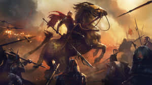 Knight Horwse Painting Epic Battle Wallpaper