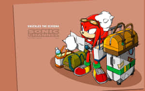 Knuckles The Echidna Protects The Master Emerald Wallpaper
