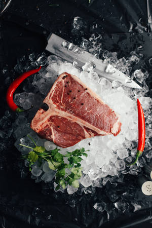 Kobe Beef On Tube Ice Wallpaper