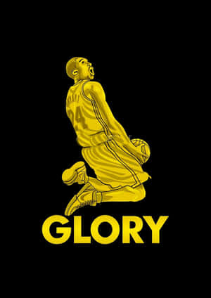 Kobe Bryant In Front Of His Iconic 24 Logo Wallpaper