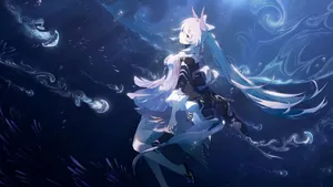 Kokomi Digital Artwork Wallpaper