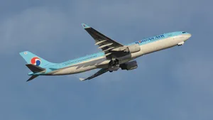 Korean Air Airbus A300 Flying Wallpaper