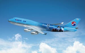 Korean Air Starcraft Boeing 747 Wallpaper