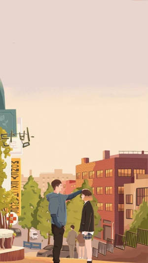 Korean Drama Itaewon Class Couple Wallpaper