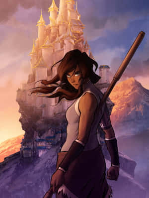 Korra, The Avatar Of The Renowned Legend Of Korra Wallpaper