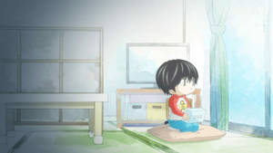 Kotaro Lives Alone Looking Outside Wallpaper