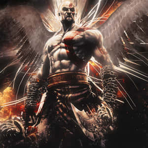 Kratos Embarks On A Journey To Reclaim His Lost Power In God Of War 3 Wallpaper