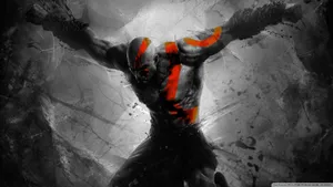 Kratos From God Of War, Ready For Battle. Wallpaper