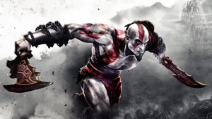 Kratos On A Revenge Mission In God Of War 3 Wallpaper