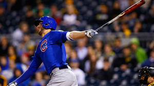 Kris Bryant Back Swing Wallpaper