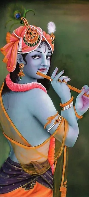 Krishna Phone Side View Wallpaper