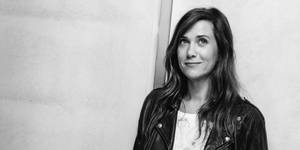 Kristen Wiig Black And White Photograph Wallpaper