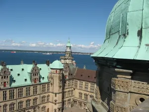 Kronborg Castle Copper Green Roof Wallpaper