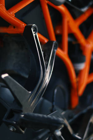 Ktm Bike Body Close-up Wallpaper