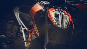 Ktm Duke 390 Close Up Shot Wallpaper