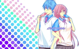 Kuroko And Momoi Wallpaper
