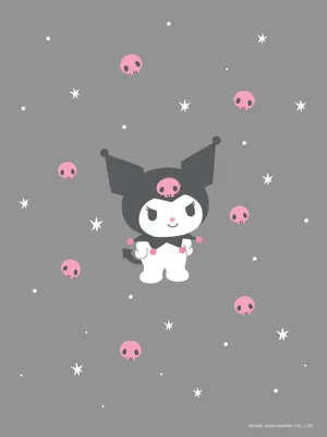 Kuromi And The Pink Skulls Wallpaper
