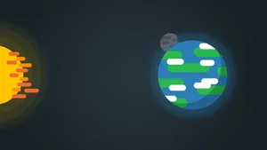 Kurzgesagt Sun And Earth Wallpaper