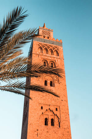 Kutubiyya Mosque In Morocco Wallpaper