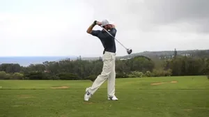 Kyle Stanley In A Swing Stance Wallpaper