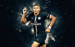 Kylian Mbappe 4k Black Aesthetic Wallpaper