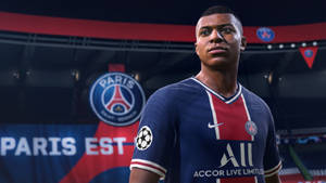 Kylian Mbappe Game Character Shot Wallpaper