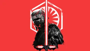 Kylo Renand Darth Vader Artwork Wallpaper