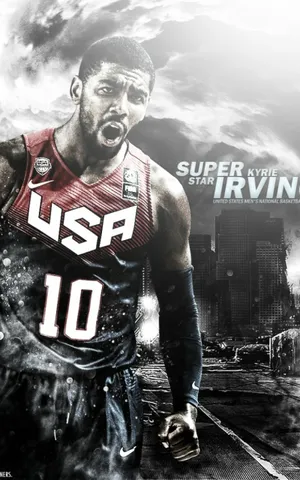 Kyrie Irving Mesmerizes With His Skills On His Iphone Wallpaper