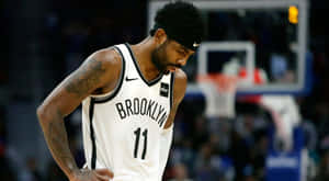 Kyrie Irving Nets Hands On Waist Wallpaper