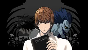L Lawliet, Light, And Ryuk Wallpaper