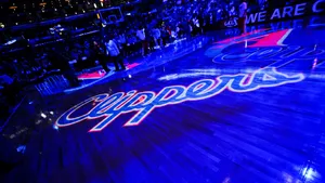 La Clippers Court Staples Center Photograph Wallpaper