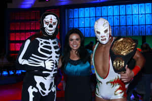 La Parka Wrestlerand Champion Belt Wallpaper