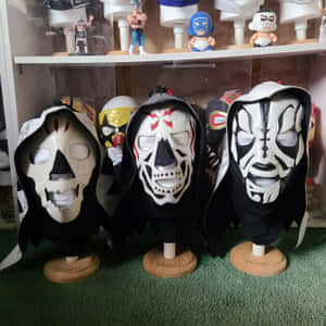 La Parka Wrestling Masks Collection Wallpaper