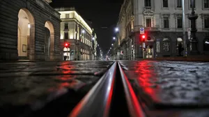 La Scala Opera House From The Road Wallpaper