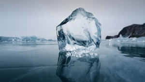 Lake Baikal Block Of Ice Wallpaper
