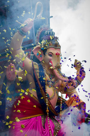 Lalbaugcha Raja Celebration Wallpaper