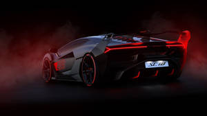 Lamborghini Aventador Back Wallpaper