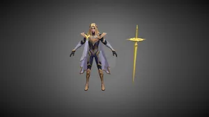 Lancelot Mobile Legend Model With Sword Wallpaper