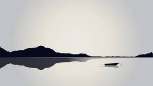 Landscape White Minimalist Wallpaper