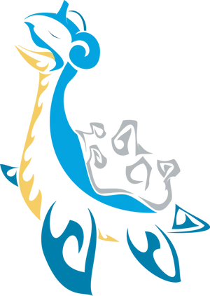 Lapras Blue Design Wallpaper