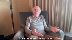 Larry David Gazing Thoughtfully Wallpaper