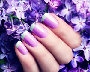 Lavender Flower Nail Art Wallpaper