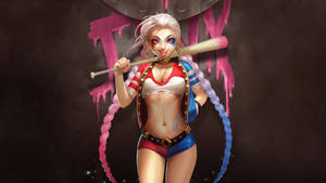 League Of Legends - Follow Harley Quinn And Jinx! Wallpaper