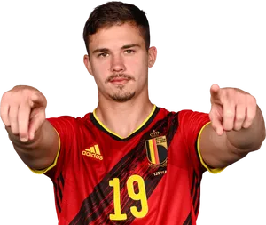 Leander Dendoncker Pointing Viewer Wallpaper