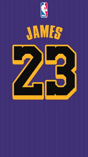 Lebron James Purple Lakers Jersey Wallpaper